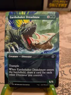 MTG Earthshaker Dreadmaw The Lost Caverns of Ixalan Regular Borderless NM - Image 1