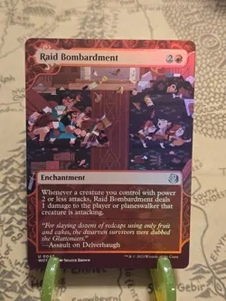 MTG Raid Bombardment Wilds of Eldraine: Enchanting Tales Foil Uncommon NM - Image 1