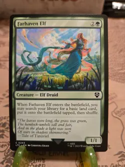 MTG Farhaven Elf Commander: the Lord of the Rings Regular Common NM - Image 1