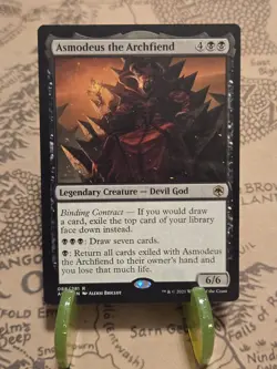 MTG Asmodeus the Archfiend Adventures in the Forgotten Realms Regular Rare NM - Image 1