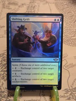 MTG Shifting Grift Outlaws of Thunder Junction Foil Uncommon NM - Image 1