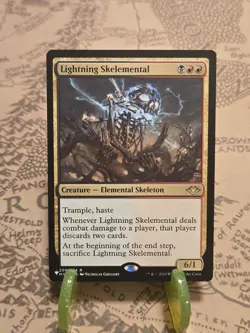MTG Lightning Skelemental The List Reprints Regular Rare NM - Image 1