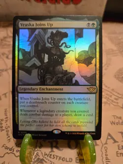 MTG Vraska Joins Up Outlaws of Thunder Junction Foil Rare NM - Image 1