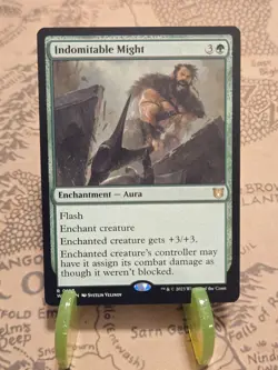 MTG Indomitable Might Commander: Wilds of Eldraine Regular Rare NM - Image 1