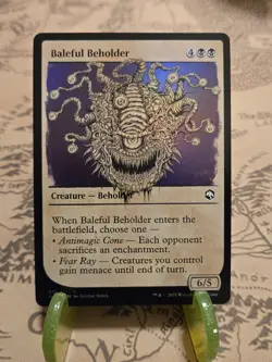 MTG Baleful Beholder Adventures in the Forgotten Realms Foil Showcase Common NM - Image 1