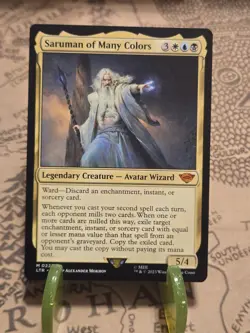 MTG Saruman of Many Colors The Lord of the Rings Regular Mythic NM - Image 1