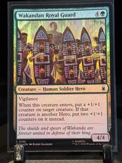 MTG Wakandan Royal Guard Marvel Super Heroes Foil 0195 - Image 1