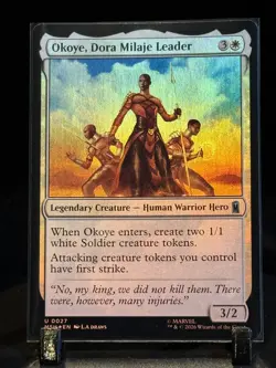 MTG Okoye, Dora Milaje Leader Marvel Super Heroes Foil 0027 - Image 1