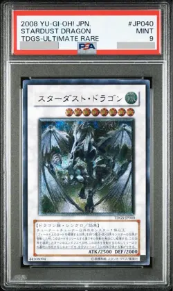 PSA 9 Stardust Dragon TDGS-JP040 Ultimate Rare 2008 Japanese Yu-Gi-Oh! Card - Image 1