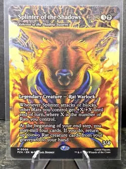 Foil Splinter of the Shadows - Ashcoat of the Shadow Swarm (Borderless) PZA 6 - Image 1