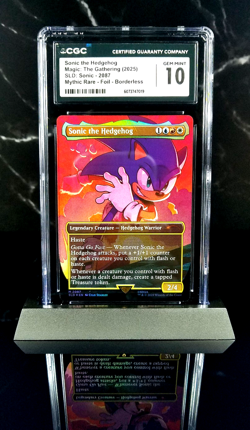 MTG Sonic the Hedgehog Foil #2087 - Secret Lair SLD - Graded CGC 10 💎 - Image 1