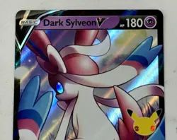 Pokemon Dark Sylveon V Promo Full Art Holo SWSH134 Sword & Shield 180 HP - Image 2
