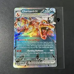 Charizard ex 054/091 Double Rare Paldean Fates Pokemon Near Mint Card D - Image 1
