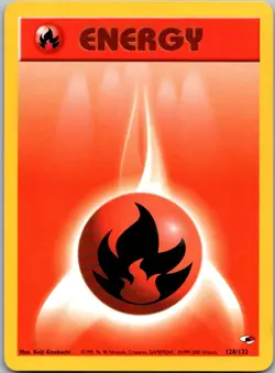 Fire Energy 128/132 Gym Heroes Pokemon Unlimited Near Mint - Image 1