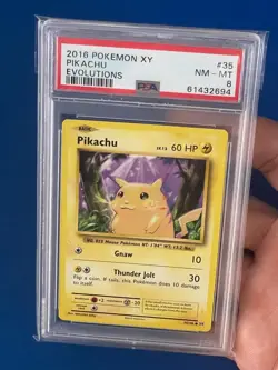 2016 Pokemon XY Pikachu Evolutions #35 PSA 8 - Image 3