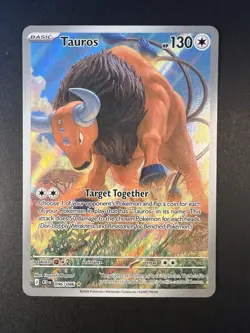 Pokemon Chaos Rising Tauros IR 096/086 Illustration Rare Full Art NM/M - Image 1