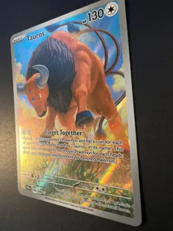 Pokemon Chaos Rising Tauros IR 096/086 Illustration Rare Full Art NM/M - Image 5