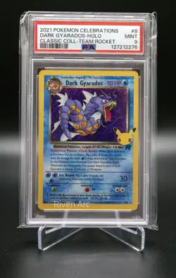 Dark Gyarados Holo PSA 9 Mint 2021 Pokemon Celebrations Classic Team Rocket 8/82 - Image 1