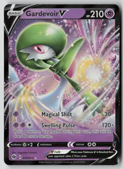 Gardevoir V 016/073 Holo V Rare Champion's Path Pokemon NM - Image 1