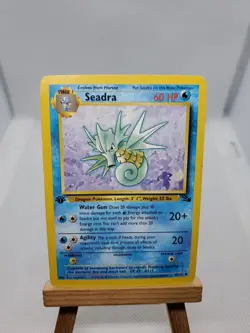 Rare Pokemon Card 1ST EDITION Fossil Set 1999 Seadra 42/62 - Image 1