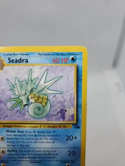 Rare Pokemon Card 1ST EDITION Fossil Set 1999 Seadra 42/62 - Image 3