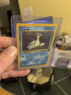Pokemon Lapras Fossil Holo Rare Unlimited 10/62 80 HP English 1999 - Image 3