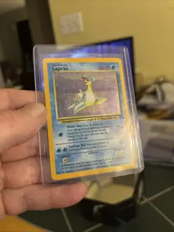 Pokemon Lapras Fossil Holo Rare Unlimited 10/62 80 HP English 1999 - Image 4