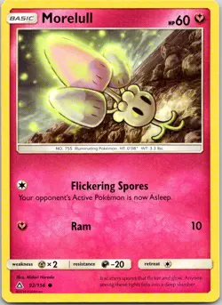 MORELULL 92/156 COMMON ULTRA PRISM POKEMON LP - Image 1