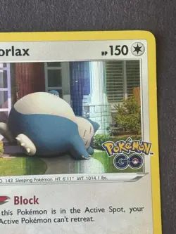 Pokemon Snorlax Pokemon Go #055/078 Rare Holo Near Mint - Image 4