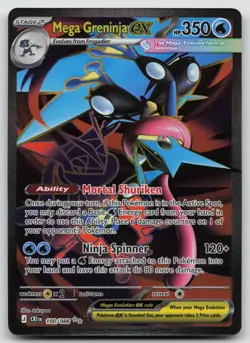 Mega Greninja ex 100/086 Ultra Rare Chaos Rising Pokemon Holo Near Mint - Image 1