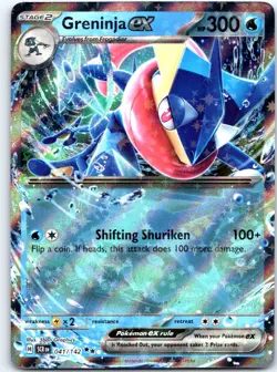 Greninja ex 41/142 Double Rare Stellar Crown Pokemon Holo Near Mint - Image 1