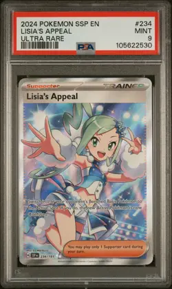 LISIA'S APPEAL 234/191 Ultra Rare Ssp En Surging Sparks Pokemon PSA 9 - Image 1