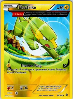 Electrike (Omega) 60/160 XY - Primal Clash Pokemon NM Reverse Holo - Image 1