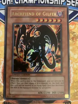 Yugioh Archfiend of Gilfer JMP-EN003 NM - Image 1