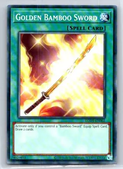 Golden Bamboo Sword LODT-EN062 Light of Destruction Yu-Gi-Oh Unlimited LP - Image 1