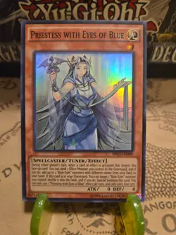 YuGiOh Priestess with Eyes of Blue SHVI-EN098 Shining Victories Unlimited LP - Image 1