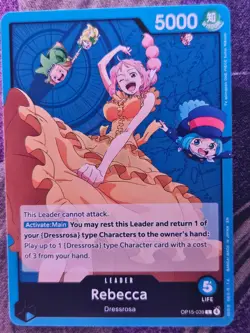 Rebecca OP15-039 Leader Adventure on Kami's Island One Piece Near Mint - Image 1