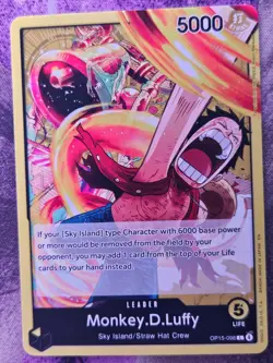 Monkey.D.Luffy OP15-098 Leader Adventure on Kami's Island One Piece Near Mint - Image 1