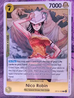 Nico Robin OP15-109 Rare Adventure on Kami's Island One Piece Foil Near Mint - Image 1
