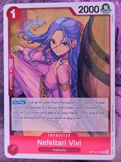 Nefeltari Vivi OP13-012 Rare Carrying On His Will One Piece Foil Near Mint - Image 1