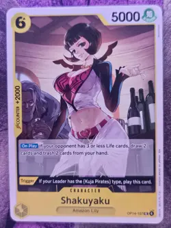 Shakuyaku OP14-107 Uncommon The Azure Sea's Seven One Piece Near Mint - Image 1