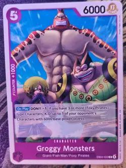Groggy Monsters EB04-033 Common The Azure Sea's Seven One Piece Near Mint - Image 1