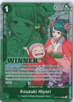 One Piece Promo Kouzuki Hiyori (Winner Pack 2026 Vol. 1) Foil OP12-028 NM - Image 1