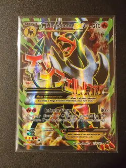 2015 M Houndoom EX (Full Art) 154/162 Breakthrough Holo LP Pokemon Card - Image 1