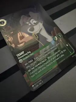 Disney Lorcana enchanted Tramp Enterprising Dog | 212/204 | Archazia's - Image 3