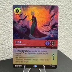 Disney Lorcana Elsa - Concerned Sister 215/204 Epic Cold Foil Holo Winterspell - Image 2