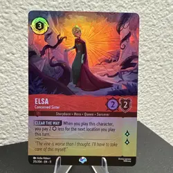 Disney Lorcana Elsa - Concerned Sister 215/204 Epic Cold Foil Holo Winterspell - Image 4