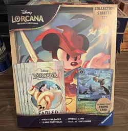 New Disney Lorcana Fabled Collection Starter Set Tinker bell Foil Promo Booster - Image 1