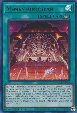 Mementomictlan - MP24-EN298 - Ultra Rare - 1st Edition Near Mint Yugioh! Card - Image 1