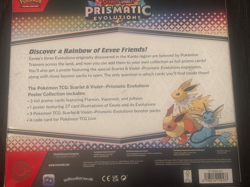Pokemon TCG Prismatic Evolutions Poster Collection Factory Sealed 3 Packs - Image 2